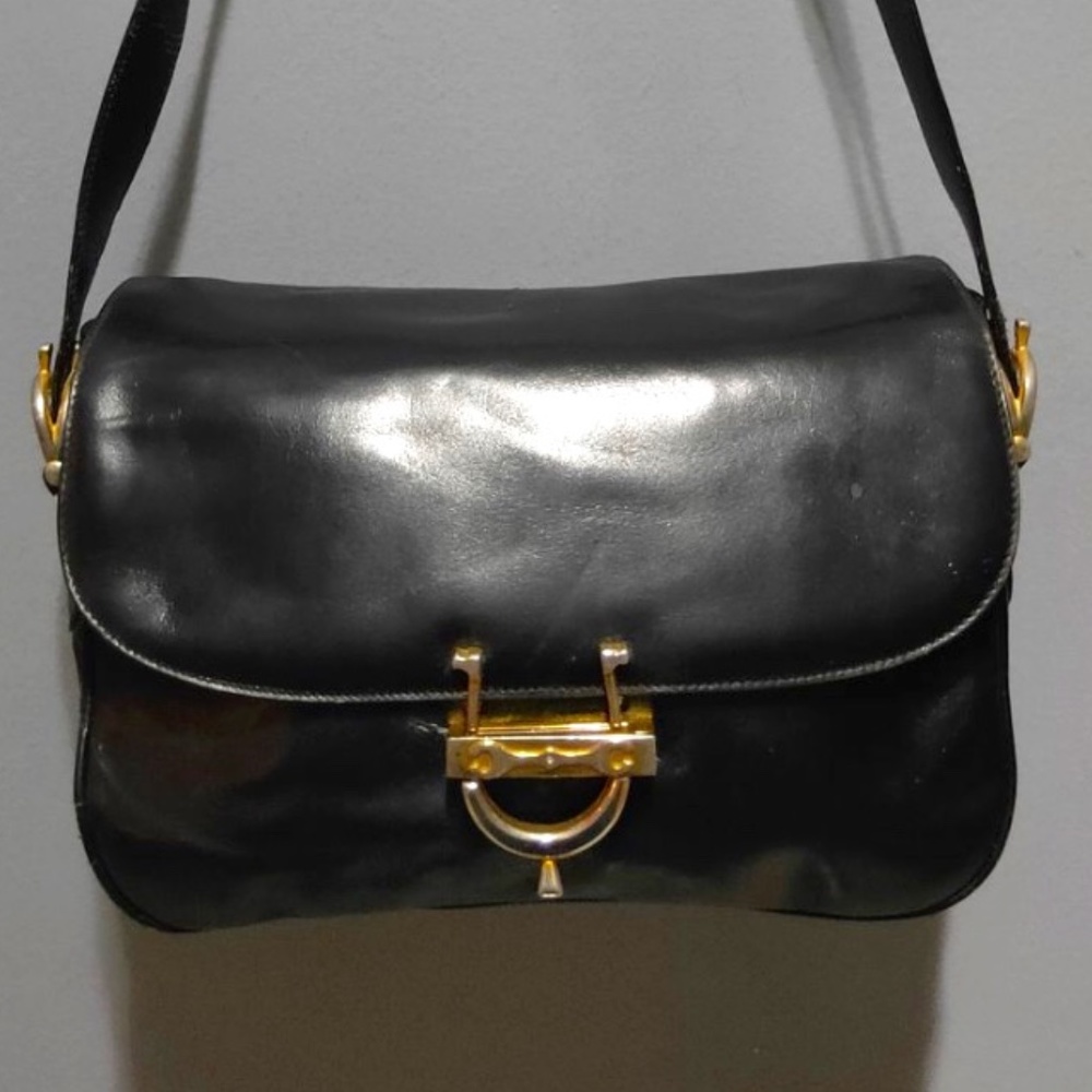 Celine - Authentic Vintage - Heavily Worn - Teen Triomphe Bag - As-Is Condition!